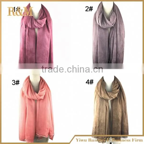 Wholesale female solid color spring linen and cotton shawl