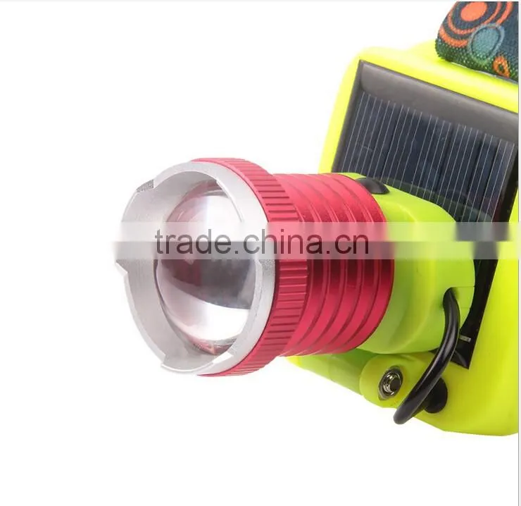 mini solar led headlamp head lamp solar led