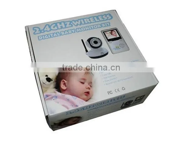 Digital LCD Baby Video Monitor Kits 2.4GHz Wireless Night Vision Radio Nanny 2 Way Intercom Talking Electronics Babysitter