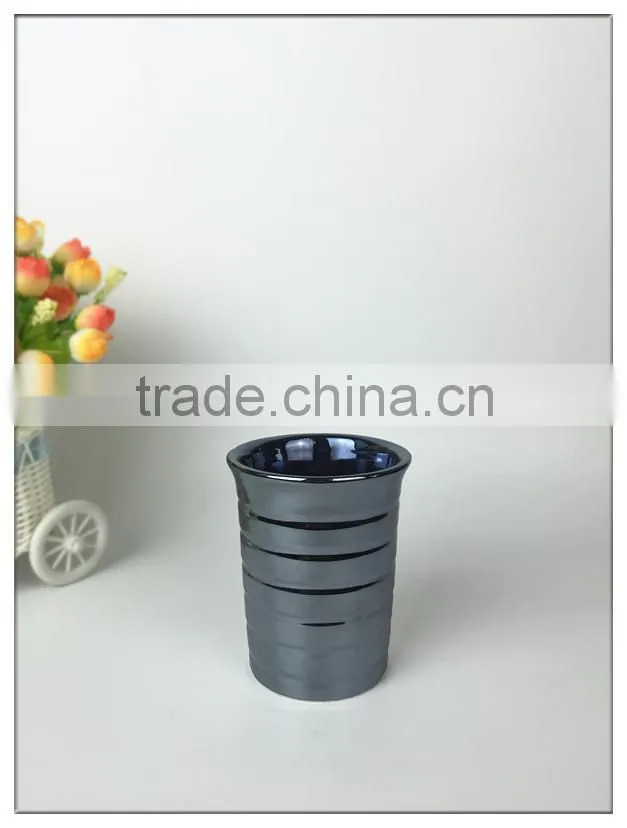 Polyresin Jewelry Blue Glaze Ceramic Bathroom set