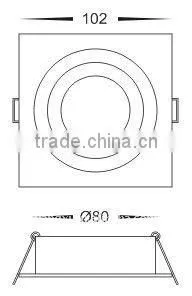 12V high power 3*1w LED downlight CE certification