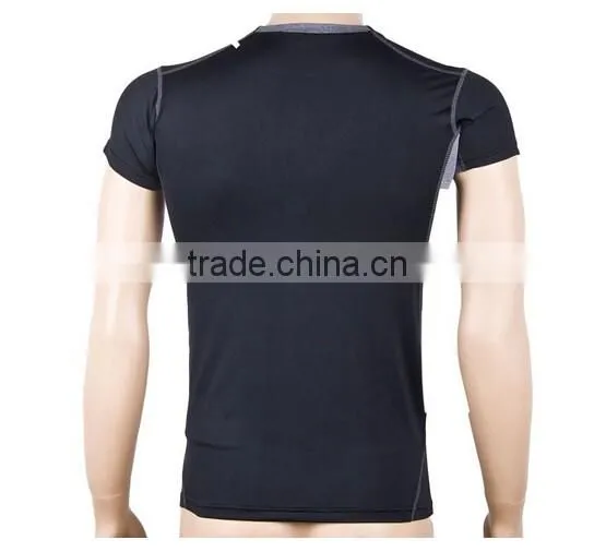 Men's Short Sleeve Sport Quick Dry Stretch Casual Moisture wicking CompressedT-Shirts