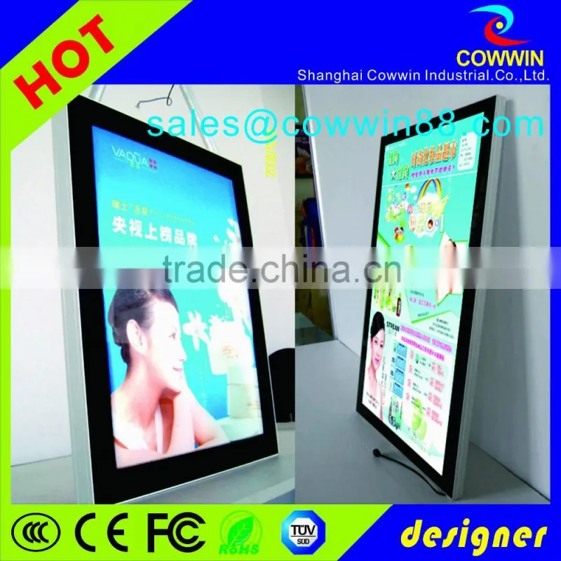 Cable Suspension LED light box for real estate agents window display