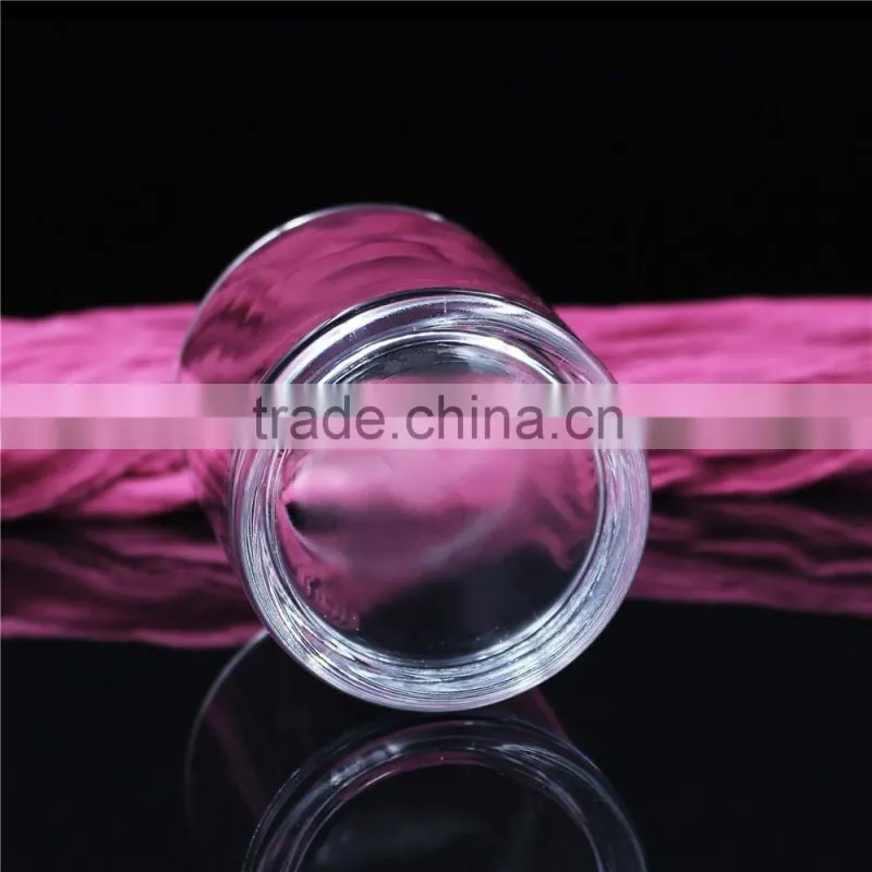 10*12.5cm wholesale big clear round scented candle glass jar