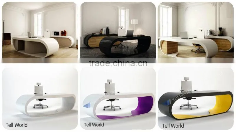 high end modern office reception desk table