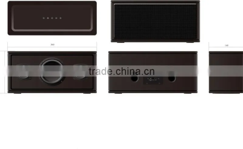 Best Selling new design removeable recharge outside 2.1 bluetooth active speaker