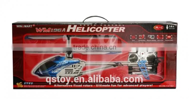 FACTORY PRICE!F3D196A Remote control large helicopter 3 channel with lights