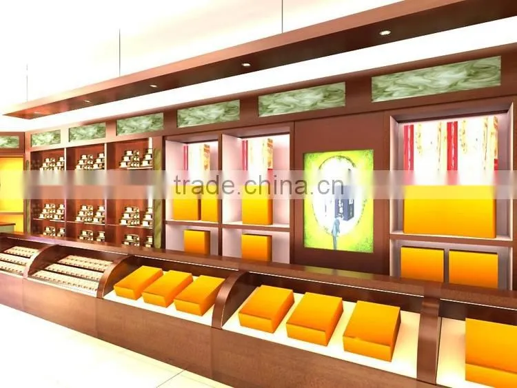 Supply all kinds of makeup display counter,jewelry display shop counter,counter display of cosmetic showcase