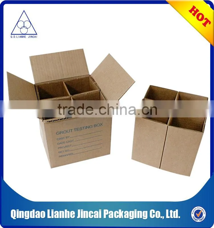 Corrugated wine box with dividers