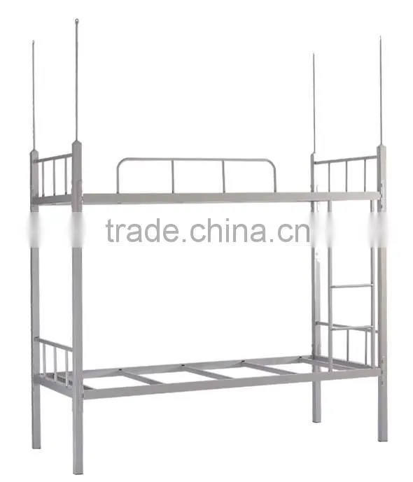 Fashion high quality durable bedroom furniture steel single bed for hotel