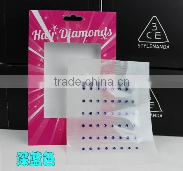 fashion style hair diamond hair extensions hair bling crystal
