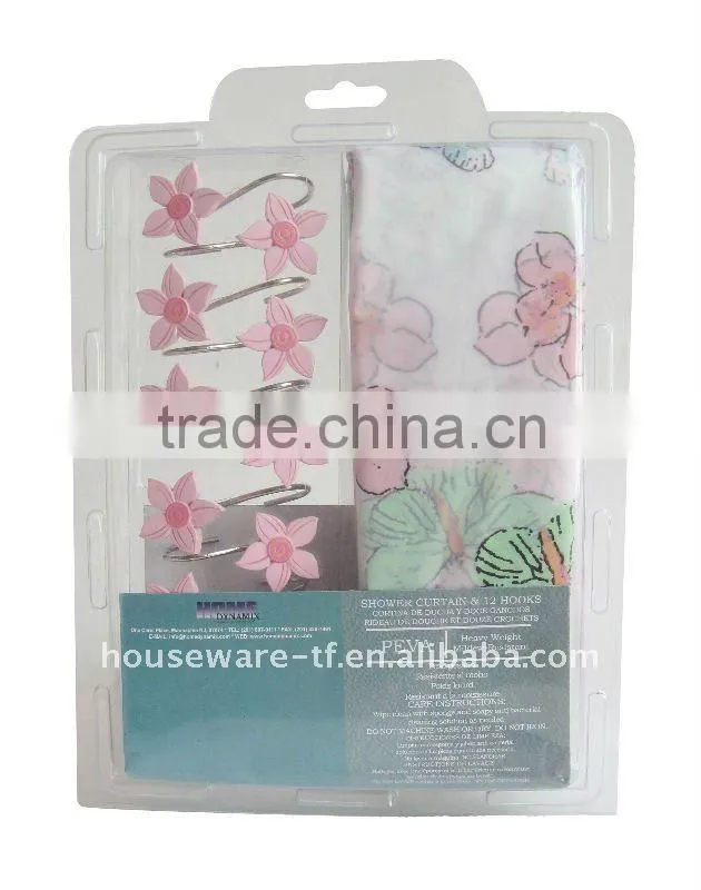 Polyester Shower Curtain Set