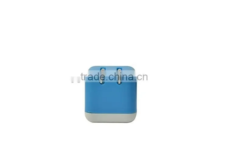 Eu And Usa Plug Colorful Mobile Phone 5v 2.1a Dual Usb Wall Charger