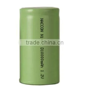 Ni-MH w Rechargeable Battery pack 1.2V 10000mAh batteries