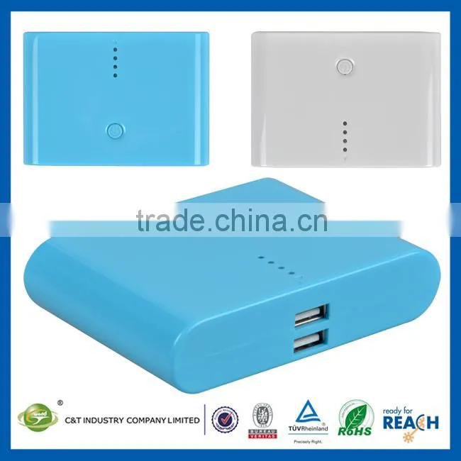 C&T 5600mAh Backup Charger Portable Power Bank Pack External Battery with Built-In Flashlight for cell phone
