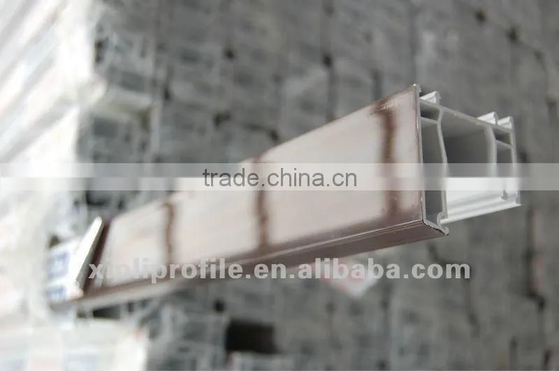 Modern house windows double glass upvc profile