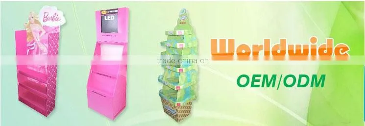Cardboard Hanging Side Wing Displays with Tray
