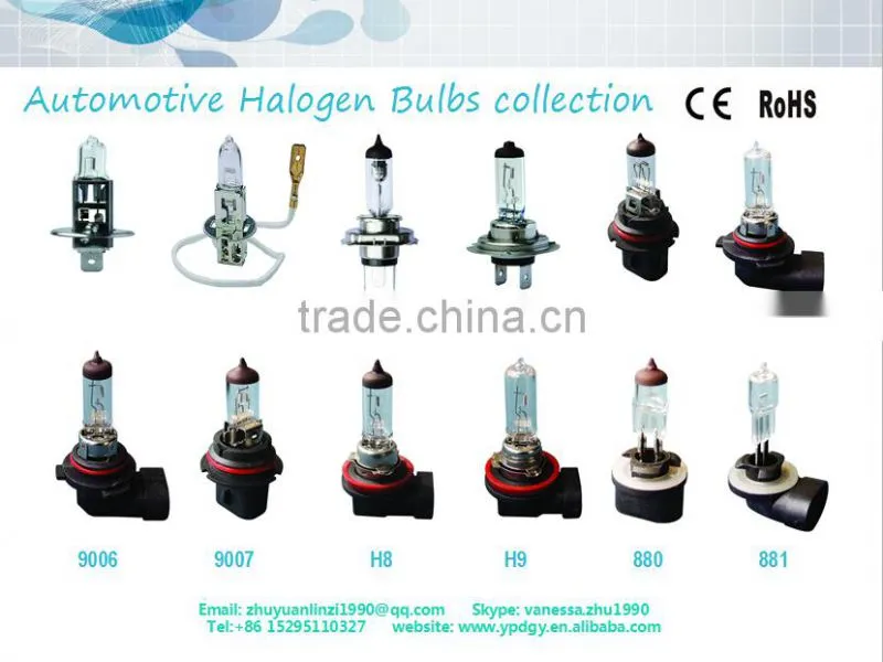 Car fog light H3 halogen bulb 6v 55w car halogen bulbs