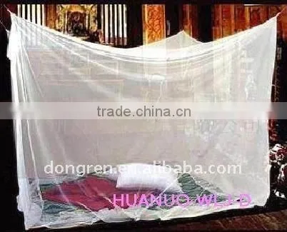 Rectangular treated mosquito netting