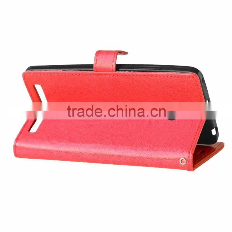 Cell Phone PU Leather Flip Card-slot Case for ASUS ZenFone 6