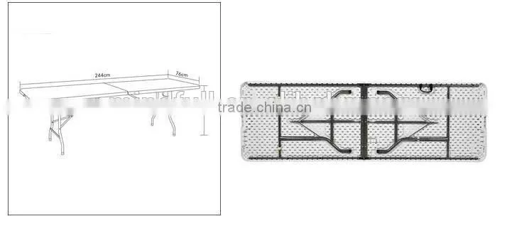 Wholesale High Quality 244m Tall HDPE 6ft Folding Table