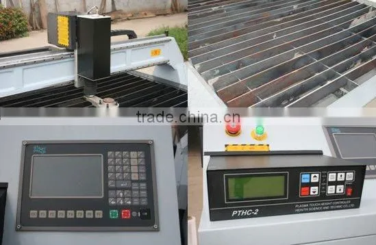Table Plasma / Flame cnc cutting machine with 7" LCD -1500mmx2500mm