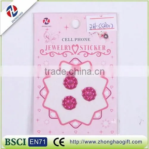 diamond home button sticker for mobile phone