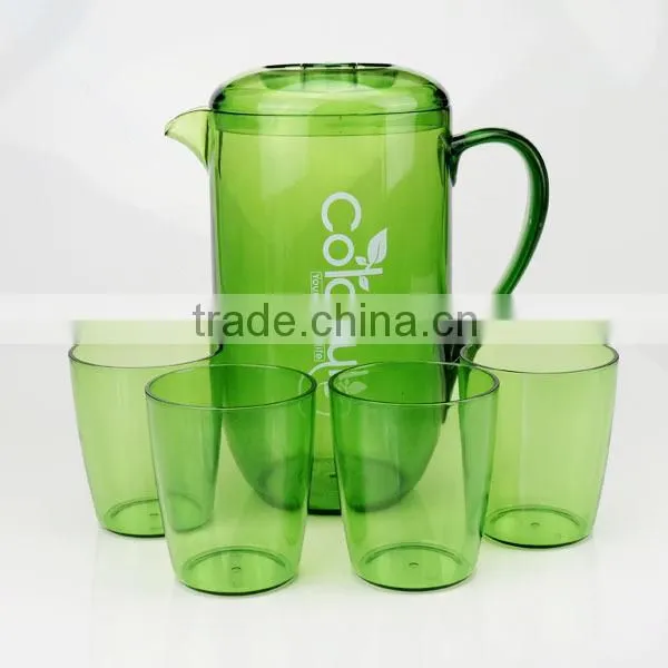 2 L clear jug kettle/Plastic pitcher/water pitcher with 4 cups