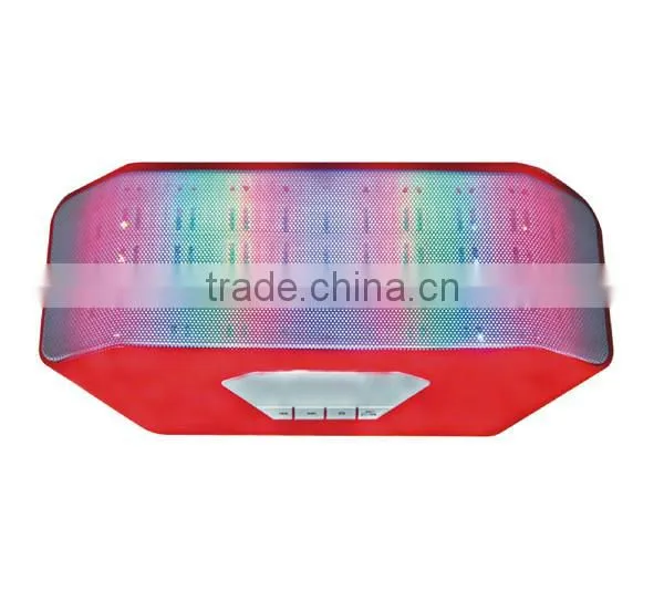 Mini fm bluetooth speaker, Cafini bluetooth speaker 2016 hot sale, USB TF speaker with colorful lamp