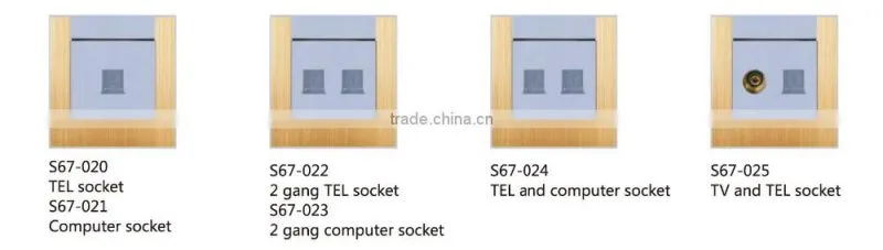 Electrical four way loudspeaker box outlet for home hotel