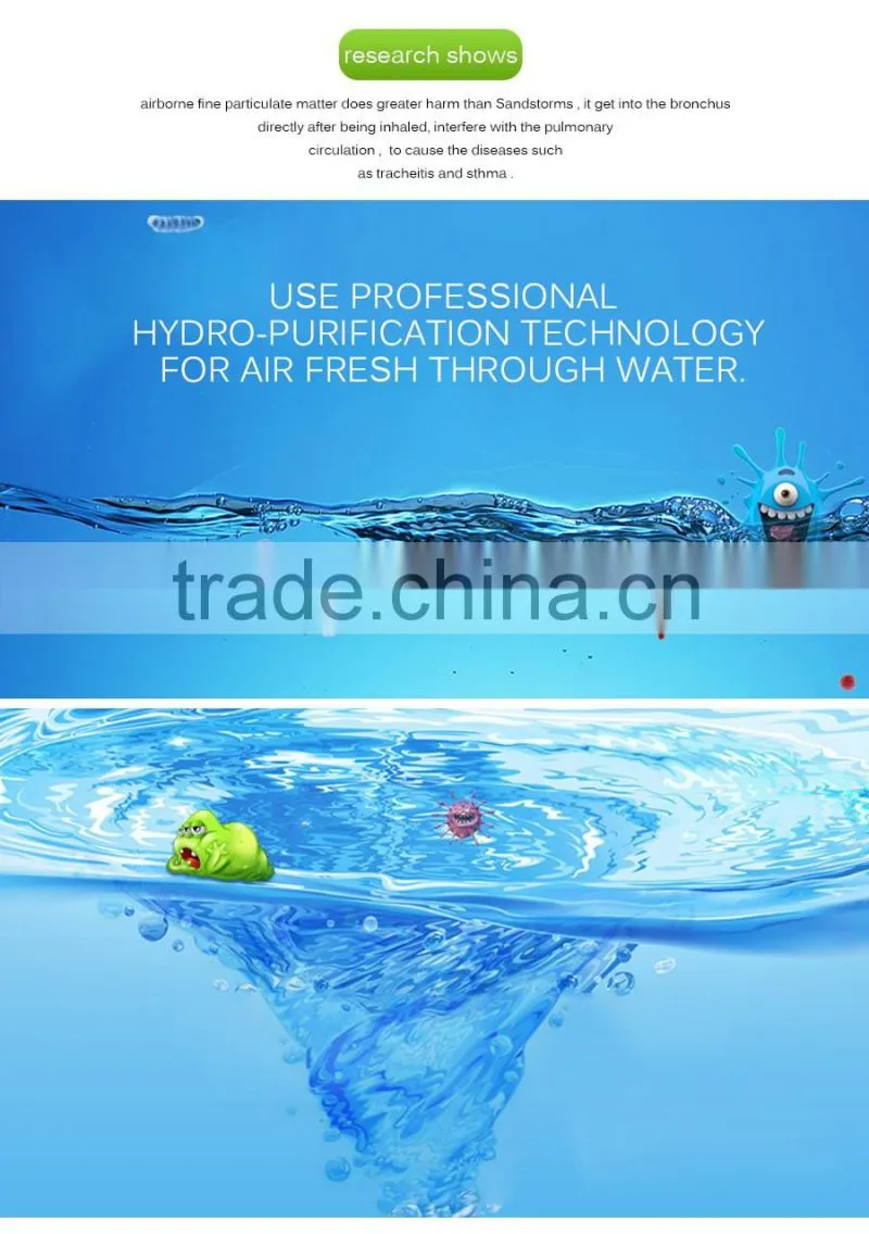 eco-friendly water air purifier air diffuser essential oil air cleaner KS-05L
