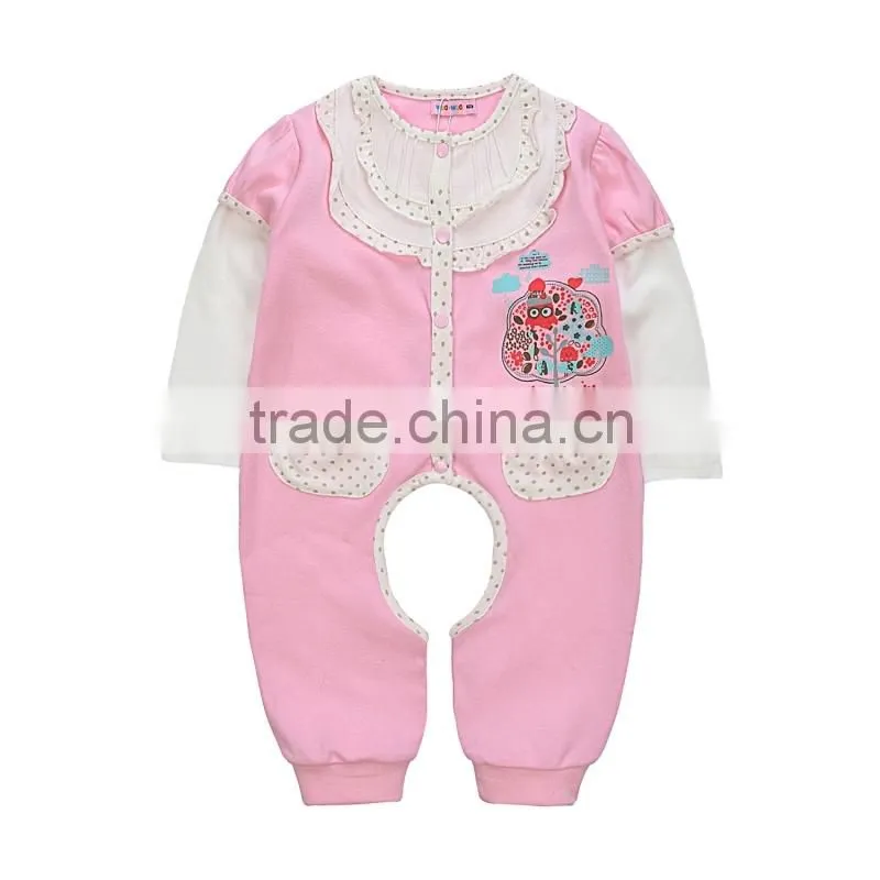 2015 Baby girls soft shell baby romper blank