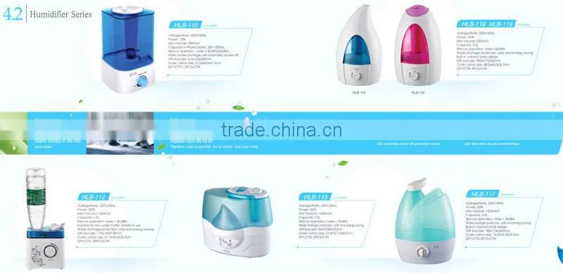 Double nozzle ultrasonic humidifier with cool mist