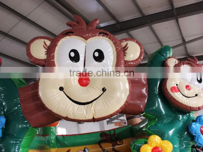 2016 New design inflatable Kids jungle bounce house