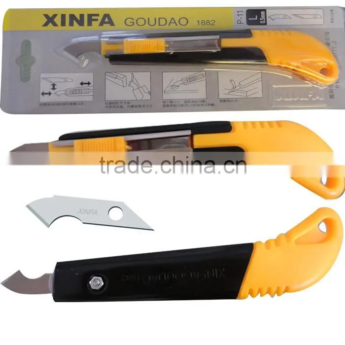 2 spared blades hook knife XF-1882