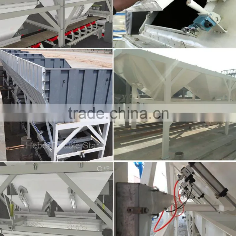 High weighing accurancy stationary PLD2400 batching machine for concrete mixing machine