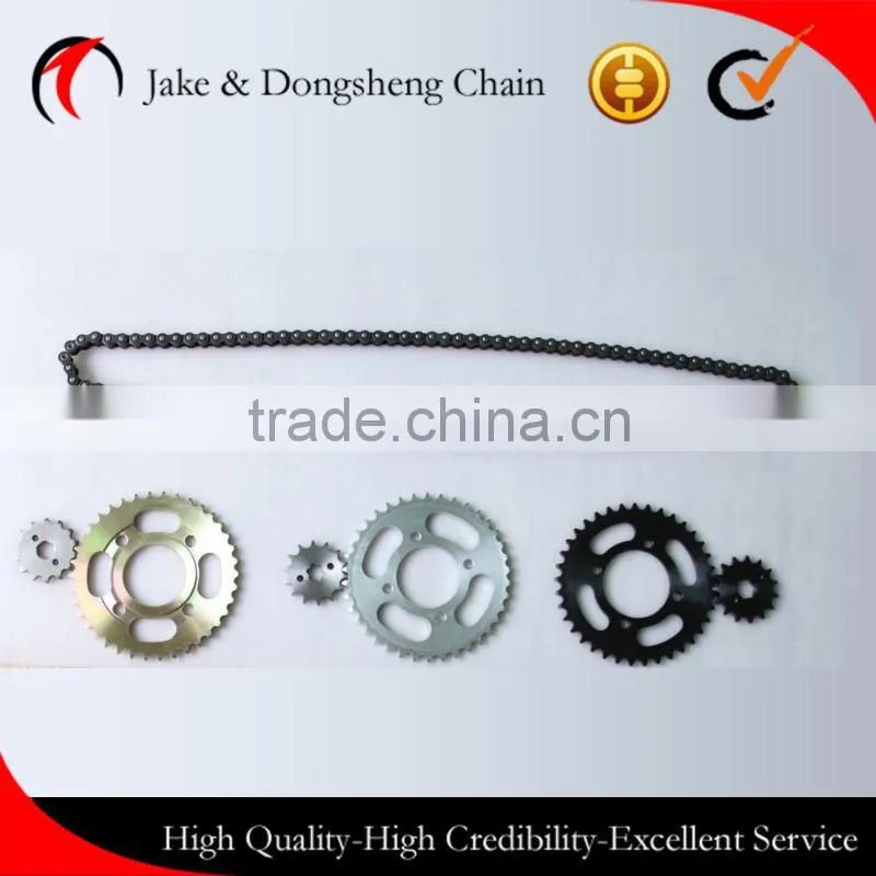 ZHEJIANG CHINA 1045 STEEL 40MN 428H/124L-56T/14T motor chain and sprocket per set