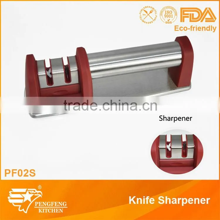 Round shaped PP and Rubber knife sharpener