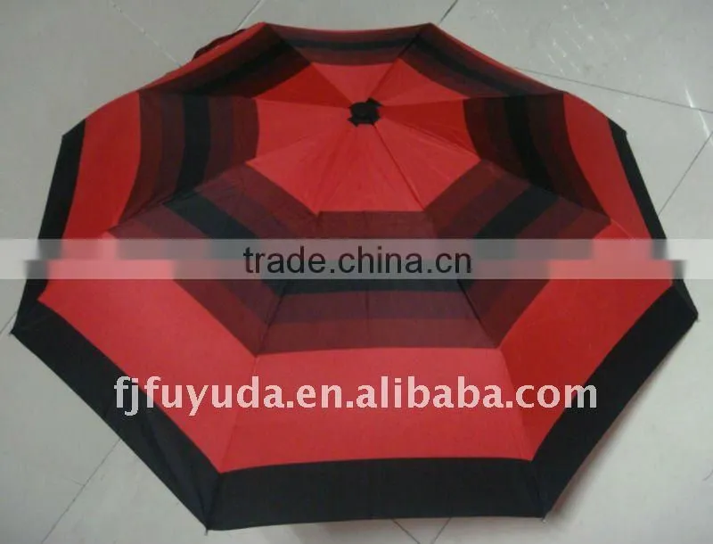 21inch 8k 3 folding lady red printed good quality umbrella