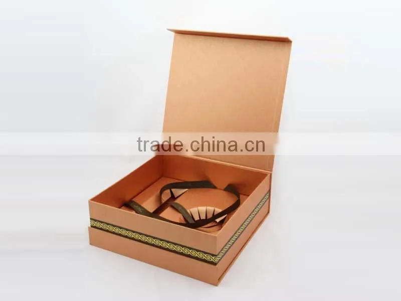 High quality promotion gift packaging box custom made with card tray