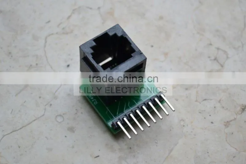 Board Kit Connector Breakout RJ45 8-pin