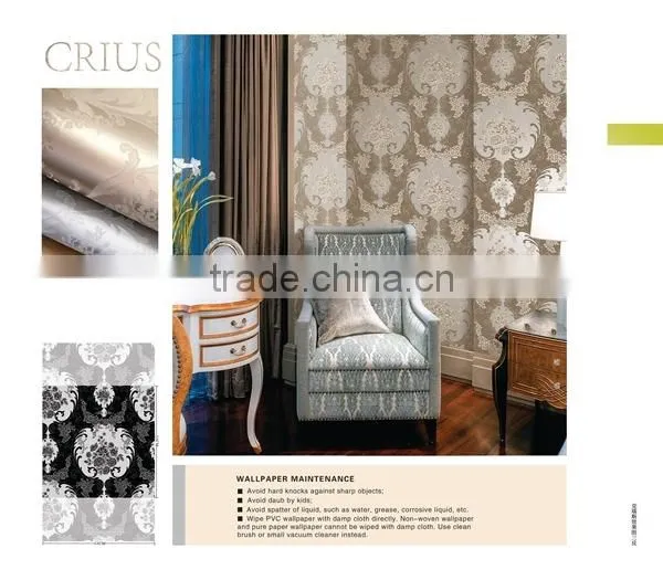 strip flowers vinyl wallpaper with beautiful design