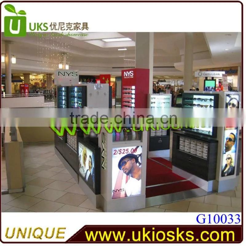 Unique design sungalsses retail kiosk with modern style