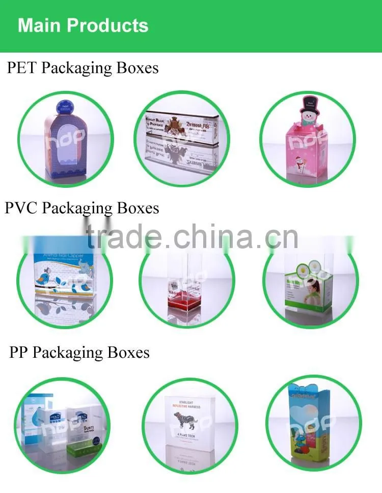 hot-selling recyclable clear pvc gift boxes wholesale