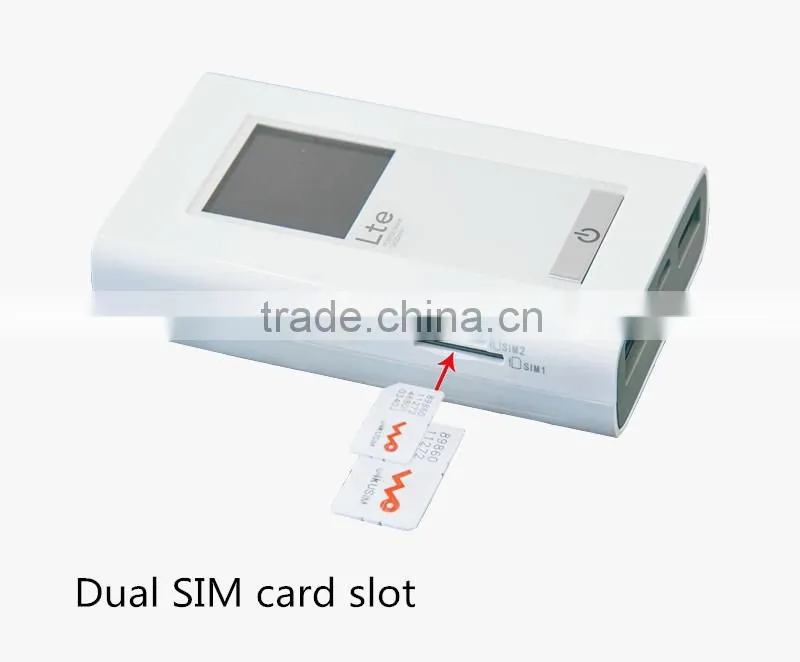 OEM portable 100Mbps 4g dual sim card router