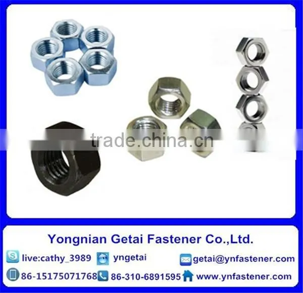 Zinc Plated DIN935 DIN937 Hexagonal Nuts