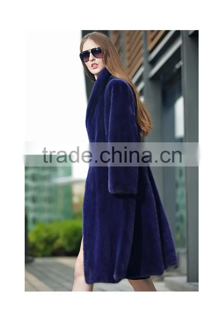 Factorylong fashion custom winter fur coat mink for women parka