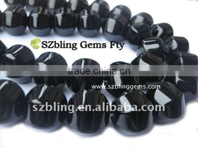 Wholesale beads natural black onyx gemstone jewelry
