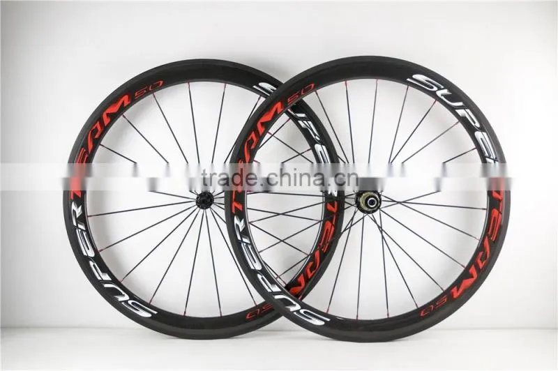 50mm Tubular Rim road bike wheels 700c carbon fiber rims clincher UD/3K matt full carbon rim for road aero bike