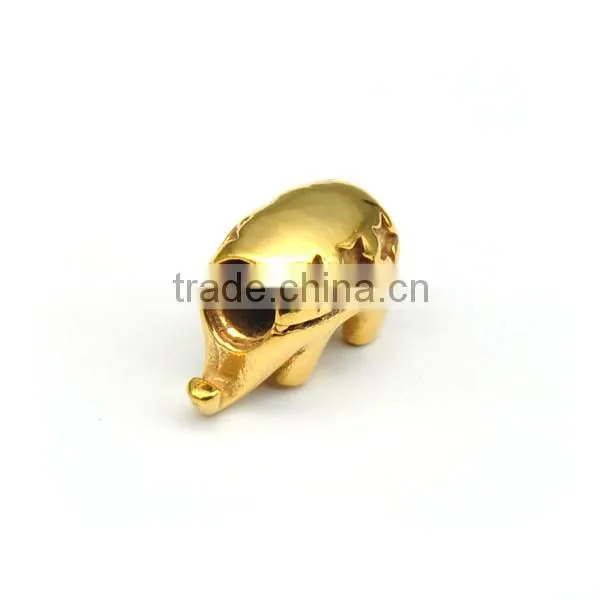 Gold Plated Bracelet Beads Accessories in Stainless Steel